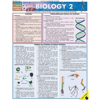 Biology 2 - (Quickstudy: Academic) by  W Randy Brooks (Poster)