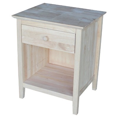 Nightstand Unfinished - International Concepts
