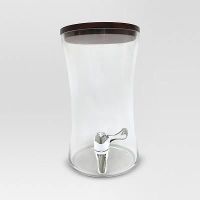 6L Glass Beverage Dispenser with Acacia Lid - Threshold™