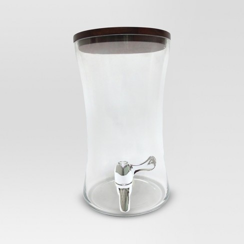 one gallon clear plastic drink dispenser