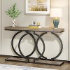 Dexmalle Narrow Long Entryway Sofa Table with Geometric Metal Frame - 2 of 4