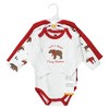 Hudson Baby Unisex Baby Cotton Long-Sleeve Bodysuits, Moose Be Christmas - 2 of 4