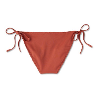 Women&#39;s Side-Tie Hipster Bikini Bottom - Shade &#38; Shore&#8482; Rust S_1