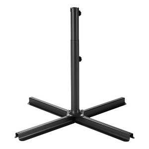 WestinTrends Universal Outdoor Umbrella Cross Brace Stand / Base for Patio, Black - 1 of 4