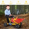 Costway 8" Heavy Duty Kids Ride-on Sand Dumper Front Tipping w 4 Wheels Sand Toy Gift - 4 of 4