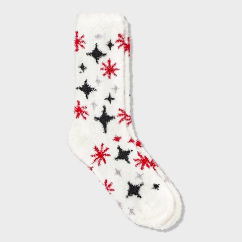 Women's Stars Cozy Crew Socks - Auden™ 4-10 - image 1 of 3