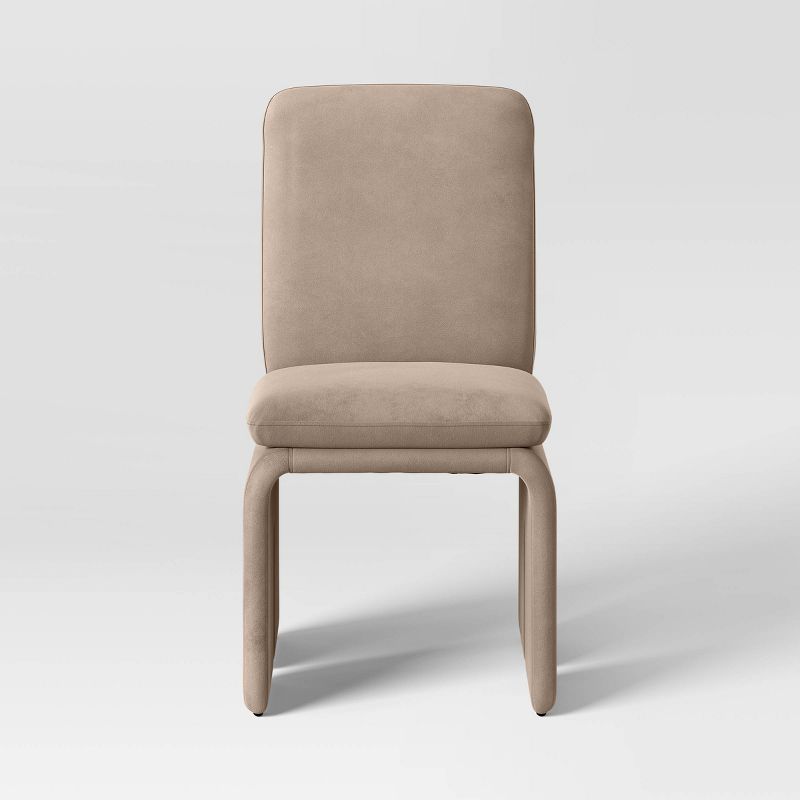 Safflower Sculptural Dining Chair Dark Tan - Threshold™, 3 of 10