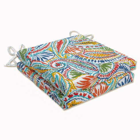 Indoor/outdoor 2pc Ummi Multi Squared Corners Seat Cushion - Pillow ...