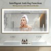 32/40/48/56/60in LED Mirror Bathroom Wall Mirrors w/ Lights Gold Frame Dimmable 3 Colors Anti-fog, Decor Wall Mirror - 4 of 4