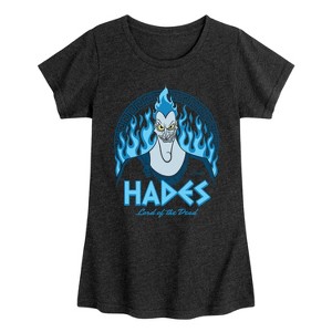 Girls' - Disney Villains - Hades Fitted Short Sleeve Graphic T-Shirt - 1 of 4