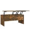 vidaXL Coffee Table Smoked oak Engineered wood Medium Coffee Table - 2 of 4
