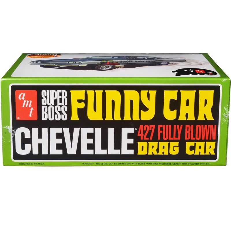 Skill 2 Model Kit 1965 Chevrolet Chevelle AWB Funny Car "Time Machine" 1/25 Scale Model by AMT, 3 of 5