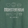 Women's - Monster High - Alumni Dead Luxe Lightweight French Terry Wide Neck Long Sleeve Shirt - 2 of 4