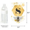 Big Dot of Happiness Little Bumblebee - Bee Baby Shower or Birthday Party Bunting Banner - Party Decorations - Sweet As Can Bee - 3 of 4