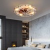 TOBILI Low Profile Caged Ceiling Fan with Lights Remote Control, Embedded modern industrial ceiling fan - 4 of 4