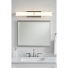 Luminance 37.5" LED Vanity Wall Light 3000K 30W 2200 Lumens Suitable for Damp Locations Bright Satin Nickel Finish - 2 of 4