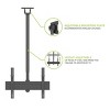 Kanto CM600SG Stainless Steel Full-Motion Outdoor Ceiling Mount for 37" - 70" TVs - 3 of 4