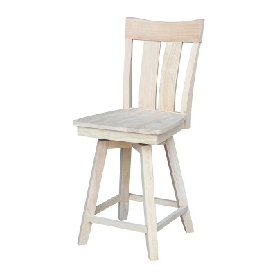 International Concepts Ava Counter Height Stool - With Swivel 24" Seat Height