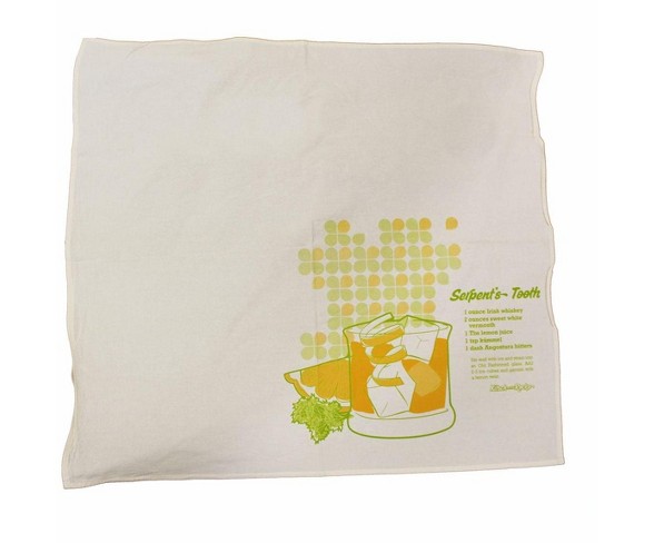 Crowded Coop, LLC Flour Sack 30"x30" Kitchen Towel - Serpent's Tooth