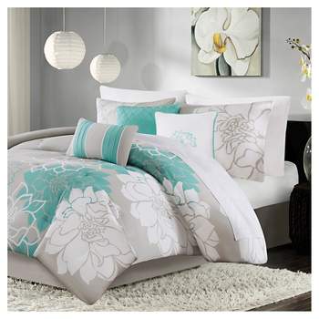 Jane Floral Print Comforter Set - Madison Park