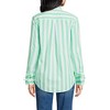 Lands' End Women's Poplin Tie Sleeve Shirt - 2 of 4