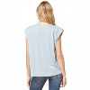 Women's Solid Shoulder Pad Top - entro - 3 of 4