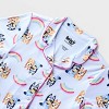 Girls' Bluey Coat Pajama Set - Blue - 3 of 3