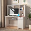 CENGHU Computer Desk with Hutch & Bookshelf, Executive Design for Teens and Home Office, Includes Drawers, AC Outlets, and USB Charging Ports - 3 of 4
