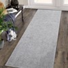 Washable Modern Solid Textured Rug Non Slip Low Pile Rug Soft Contemporary Throw Floor Cover Foldable Indoor Carpet for Living Room Bedroom Nursery - 4 of 4