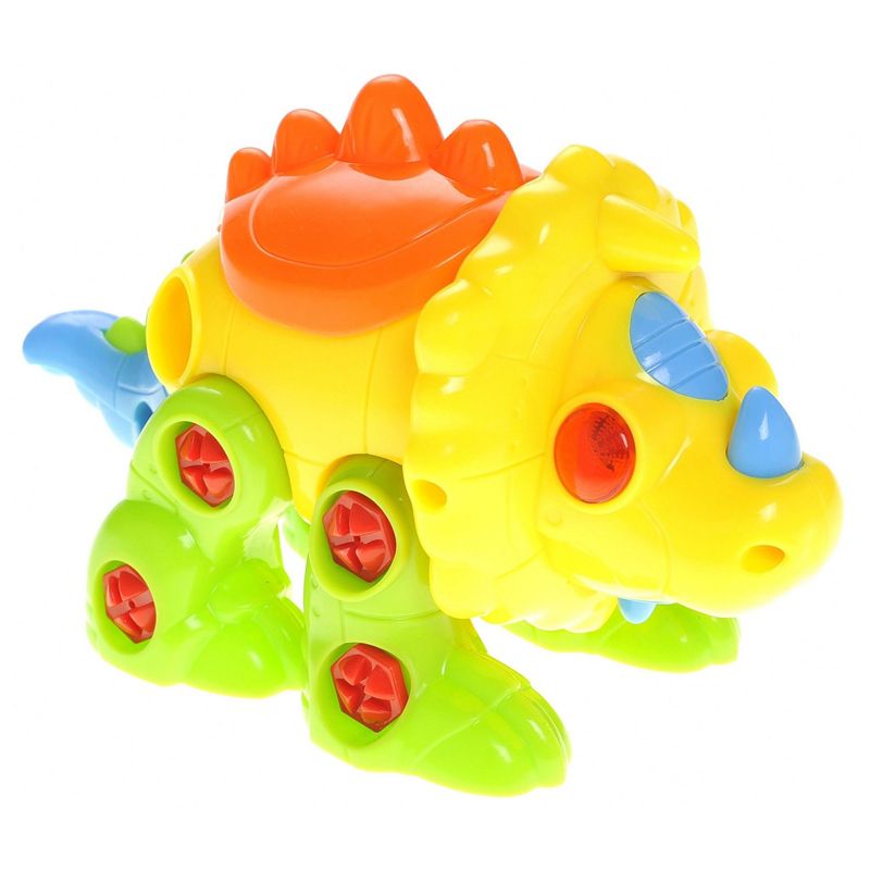 Insten Take Apart Stegosaurus Dinosaur Toy With Lights And Sounds, Stem Toys, 3 of 9