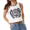 Women's Elaine Detailed Denim Vest Top - lalavon - 4 of 4