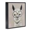 Stupell Industries Happy Alpaca Glasses Portrait, 17" x 17" - 3 of 4