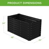 Best Choice Products 4x2x2ft Outdoor Metal Raised Garden Bed, Planter Box for Vegetables, Flowers, Herbs - 2 of 4