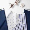 Bacati - Little Sailor Crib Rail Guard Covers set of 2 Small Side - 2 of 4