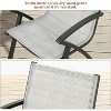 7-Piece Patio Dining Table Sets for 6, Outdoor Aluminum Frame Dining Furniture Set with Umbrella Hole ,6 Chairs, for Backyard, Porch, Pool, Terrace - 3 of 4