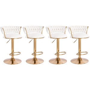 Modern Home Luxe Soho Contemporary Adjustable Height Counter/Bar Stool with 360° Rotation - 1 of 4