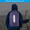 Unique Bargains Waterproof Backpack Rain Cover with Vertical Reflective Strap - 4 of 4