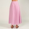 Anna-Kaci Women's Gingham Pattern Maxi Skirt with Full Gathered Silhouette and Soft Flowing Fabric Design - 4 of 4