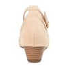 Journee Collection Womens Arkie Buckle Pointed Toe Sliver Wedge - 3 of 4