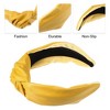 Unique Bargains Cross Knotted PU Leather Non-slip Fashion Wide Headband 1 Pc - 3 of 4