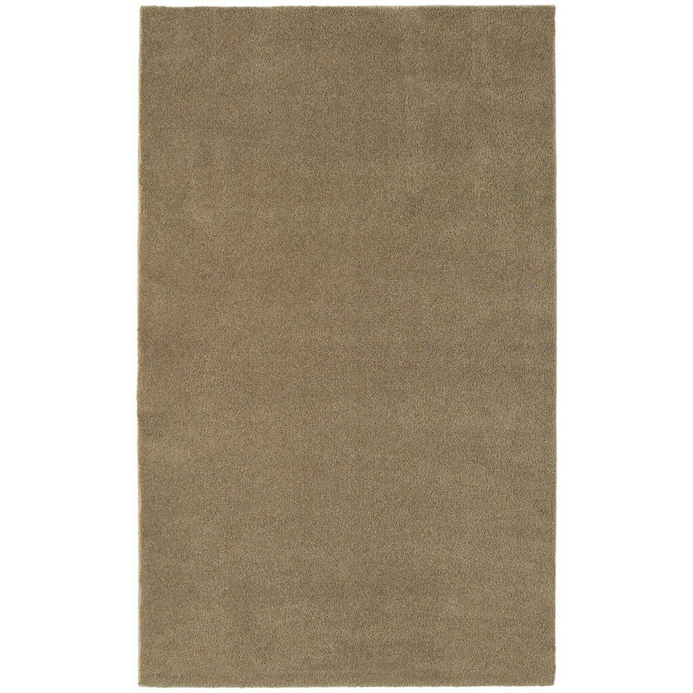 Photos - Bath Mat 5'x8' Washable Bathroom Carpet Taupe - Garland Rug: Non-Slip, Nylon, Tufted, Machine Washable Bath Rug