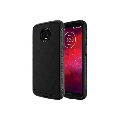 Verizon Dual Layer Rugged Protection Case for moto z3 - Black