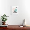 Deny Designs 16"x20" Aleeya Jones Modern Minimalistic Shapes Blue White Framed Canvas Wall Art : Abstract Offset Print, MDF Frame - 2 of 4