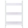 vidaXL 3-Layer Book Shelf White 23.6 in.x10.9 in.x35.6 in. Engineered Wood - 3 of 4