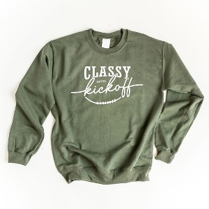 Simply Sage Market Women's Graphic Sweatshirt Classy Until Kickoff - 1 of 2