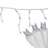 Northlight 100ct LED Wide Angle Icicle Christmas Lights Pure White - 5.5' White Wire - 2 of 3