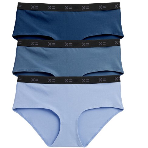 Tomboyx Lightweight 3-pack Hipster Underwear, Cotton Stretch Comfortable  Size Inclusive (xs-4x) Bluestone Xxx Large : Target