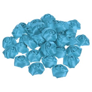 Unique Bargains Satin Fabric Decorative DIY Craft Embellishment Ribbon Roses 20 Pcs - 1 of 4