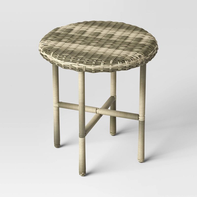 Tucker Wicker Patio Accent Table - Threshold&#8482; designed with Studio McGee, 4 of 6