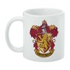 Harry Potter Gryffindor Painted Crest Ceramic Coffee Mug  Novelty Gift Mugs for Coffee  Tea and Hot Drinks  11oz  White - 3 of 4